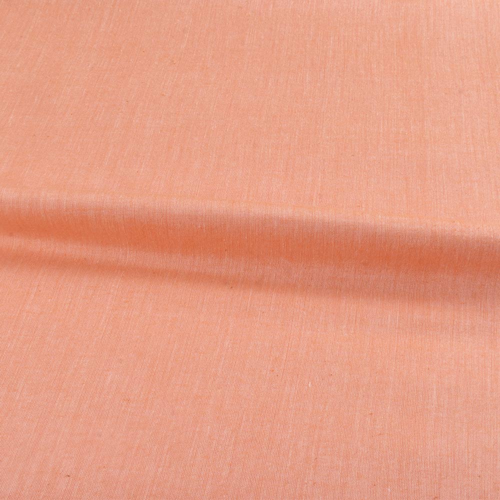 PLAIN ORANGE PURE COTTON 78 GSM HANDWOVEN FABRIC