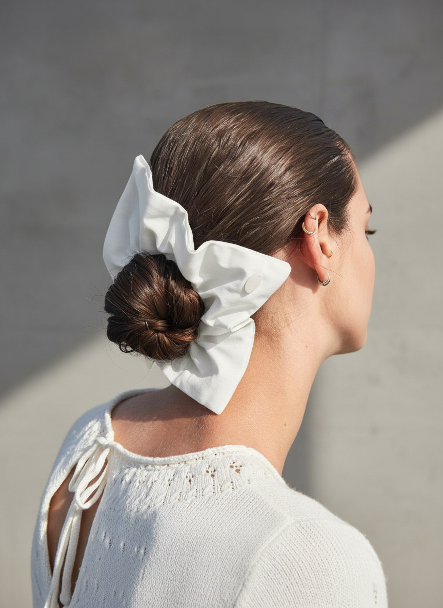 Napkin Knot Scrunchy