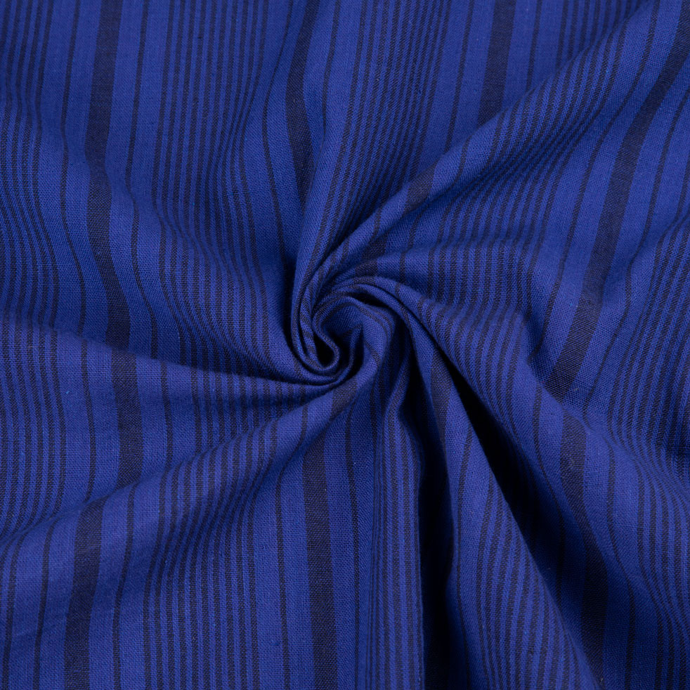 Stripe Violet Pure Cotton 105 GSM Handwoven Fabric