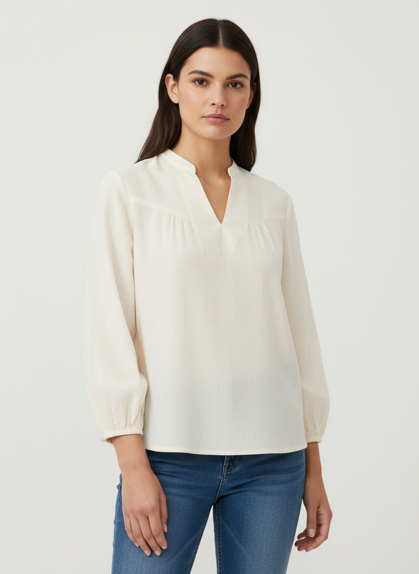 Simple Top With Small Gathers