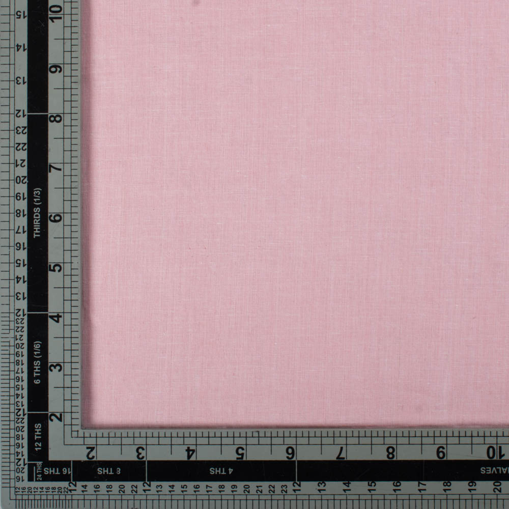 CHAMBRAY PINK KHADI COTTON 62 GSM HANDWOVEN FABRIC B8A