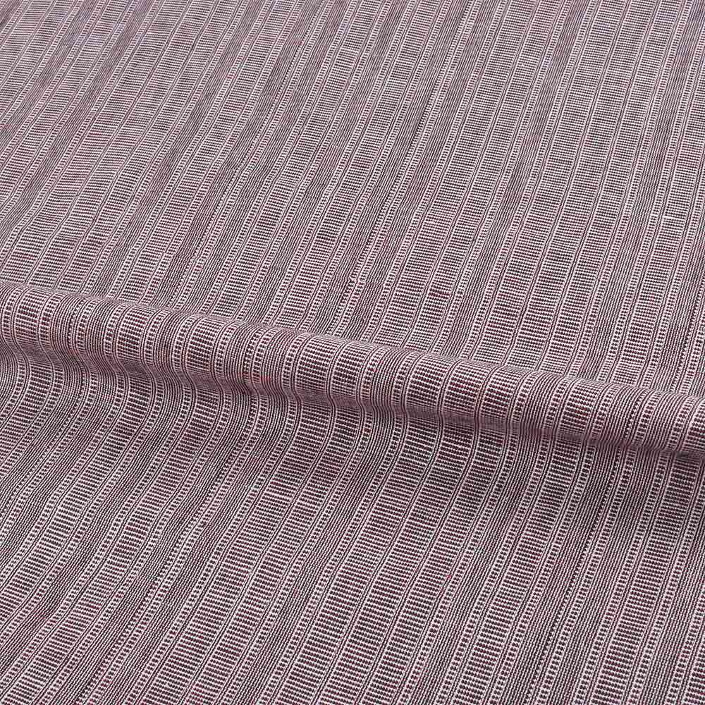 CHECK HOUNDSTOOTH BROWN KHADI COTTON 94 GSM HANDWOVEN FABRIC