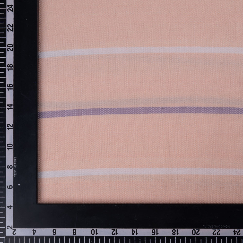 STRIPE BLUSH PINK JACQUARD MERCERISED COTTON 102 GSM FABRIC