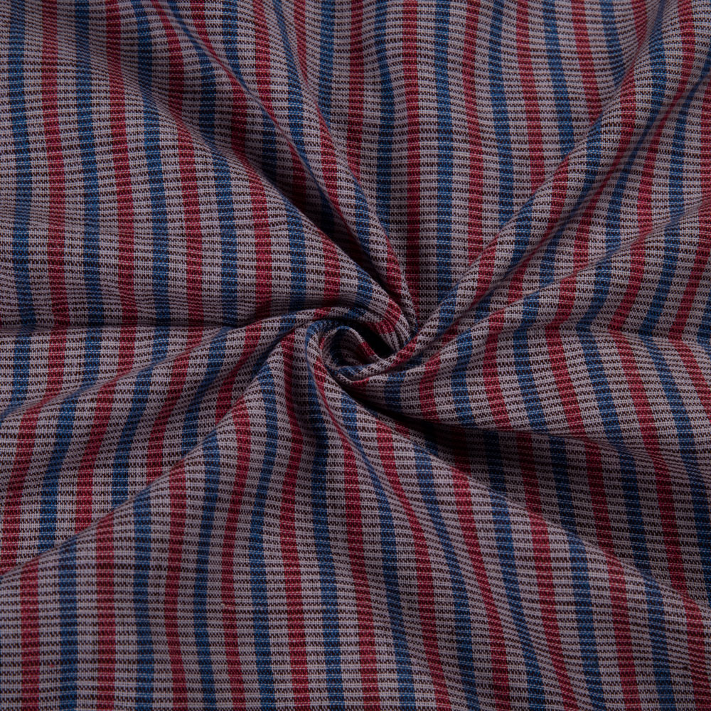 Check Multicolour Pure Cotton 94 GSM Handwoven Fabric 299
