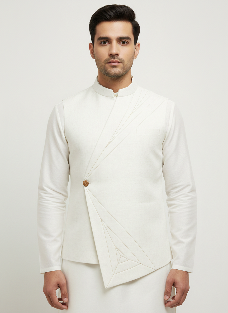 Asymmetric Geometric Stitched Bundi