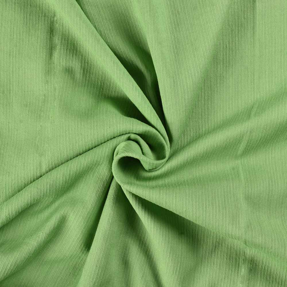 Stripe Green Pure Cotton 77 GSM Handwoven Fabric 54