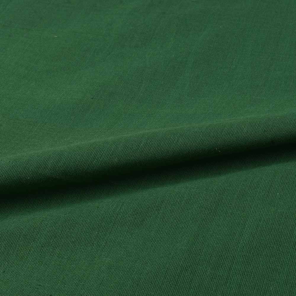 PLAIN GREEN PURE COTTON 95 GSM HANDWOVEN FABRIC