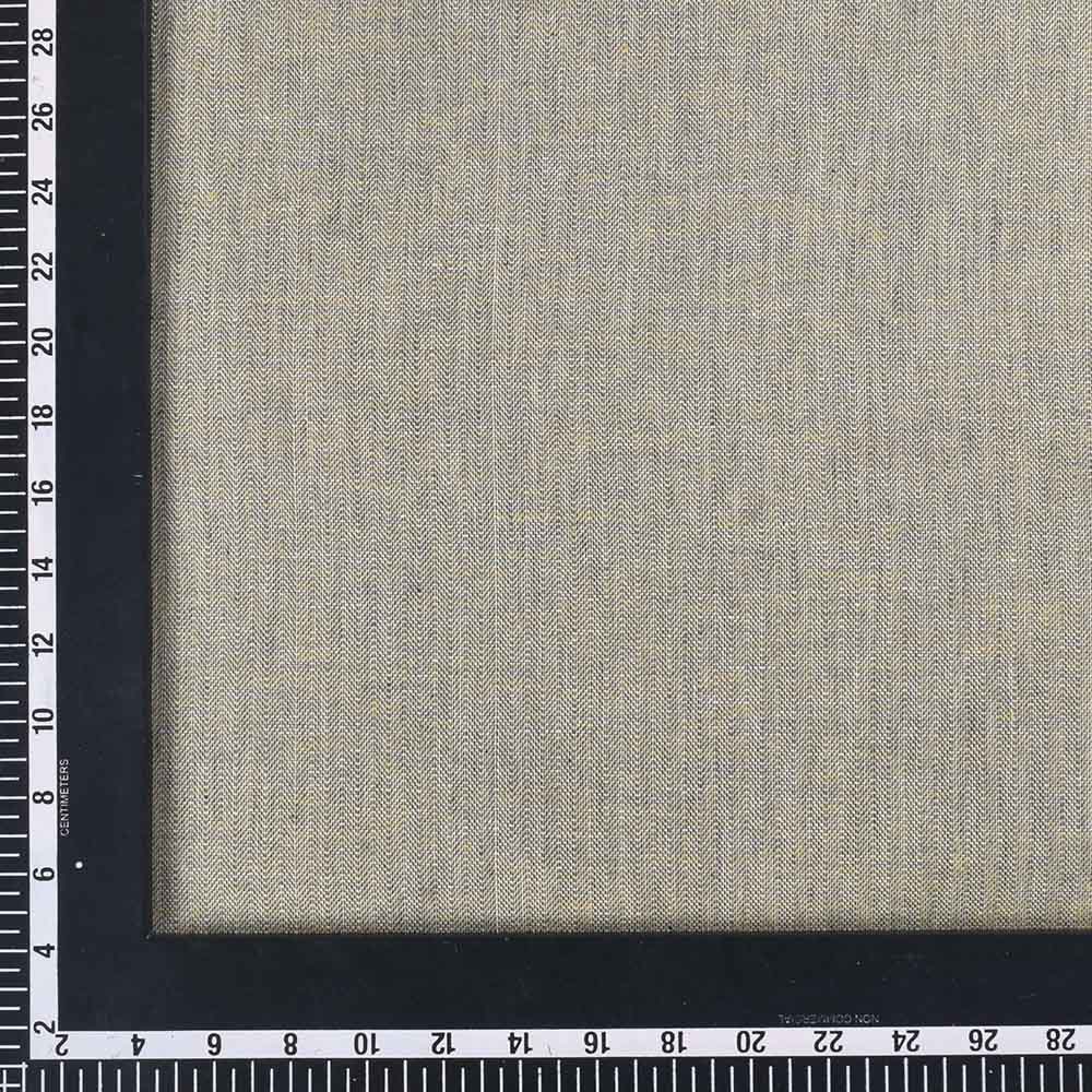 HERRINGBONE YELLOW PURE COTTON 100 GSM HANDWOVEN FABRIC
