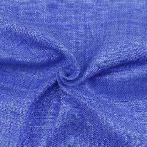 Plain Blue Pure Matka 110 GSM Handwoven Fabric