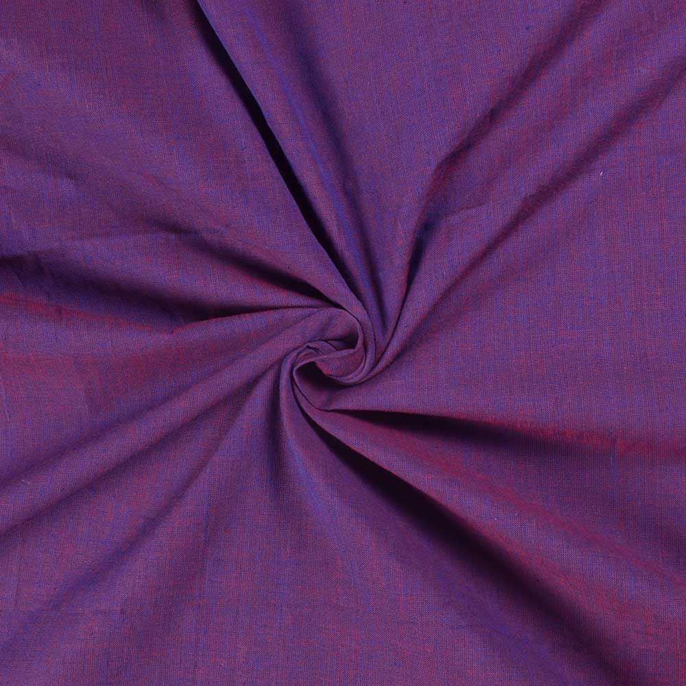 Solid Blue Red Cross Color Pure Cotton 90 GSM Handwoven Fabric