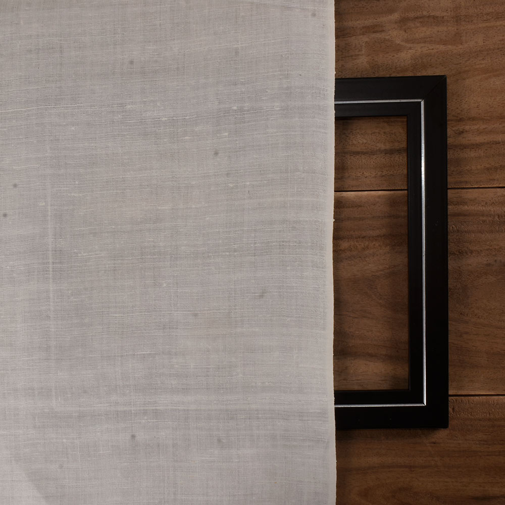 PLAIN NATURAL PURE MATKA SILK 92 GSM HANDWOVEN FABRIC