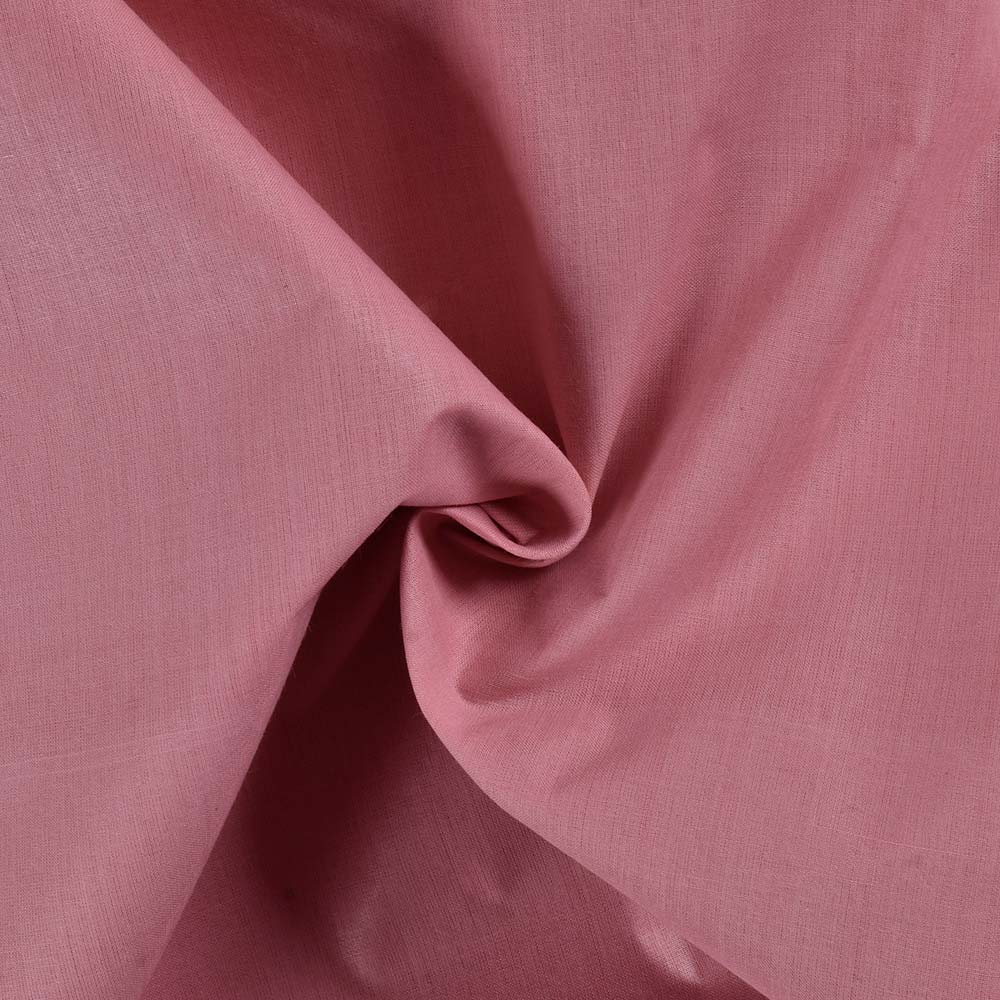 Plain Pink Khadi Cotton 62 GSM Handwoven Fabric