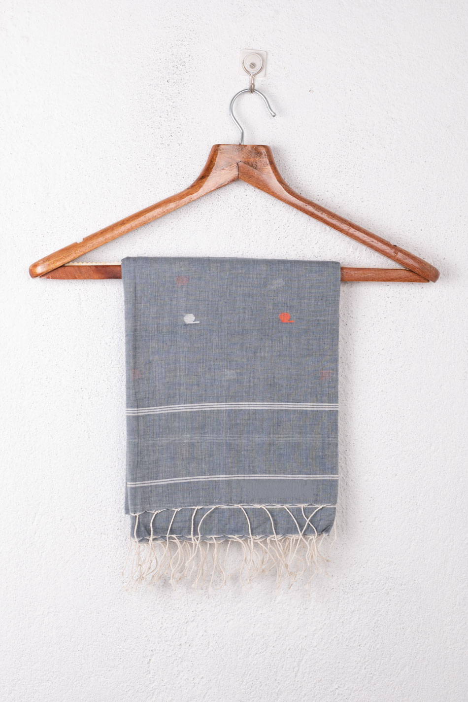 Handwoven Grey Scarf
