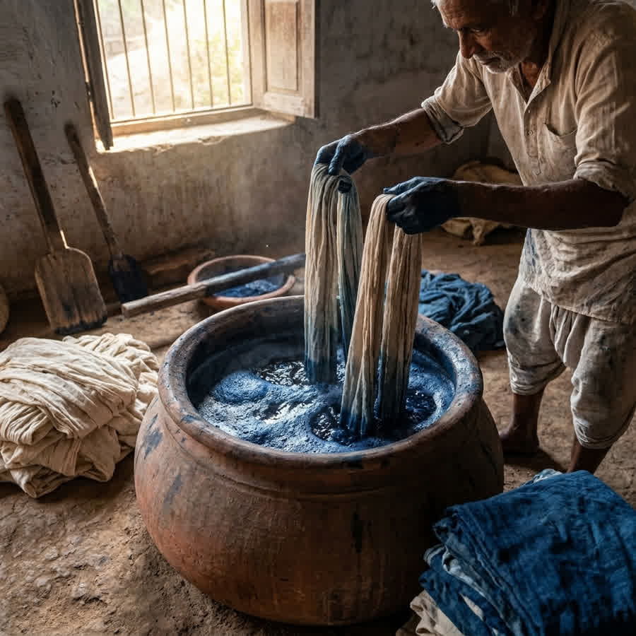Scaling Tradition: Commercial Uses of Natural Dyes in B2B Apparel — Anuprerna handloom