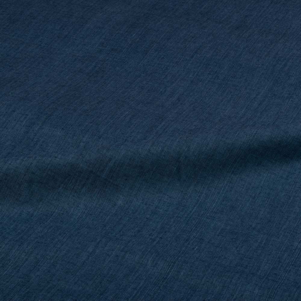 Royal and Navy Blue Cross Color Cotton 75 GSM Handwoven Fabric