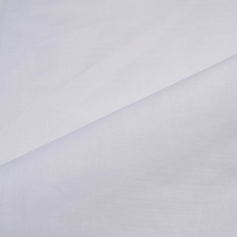 WHITE KHADI HANDSPUN & HANDWOVEN 56 GSM MUSLIN FABRIC - BLEACHED & DYEABLE