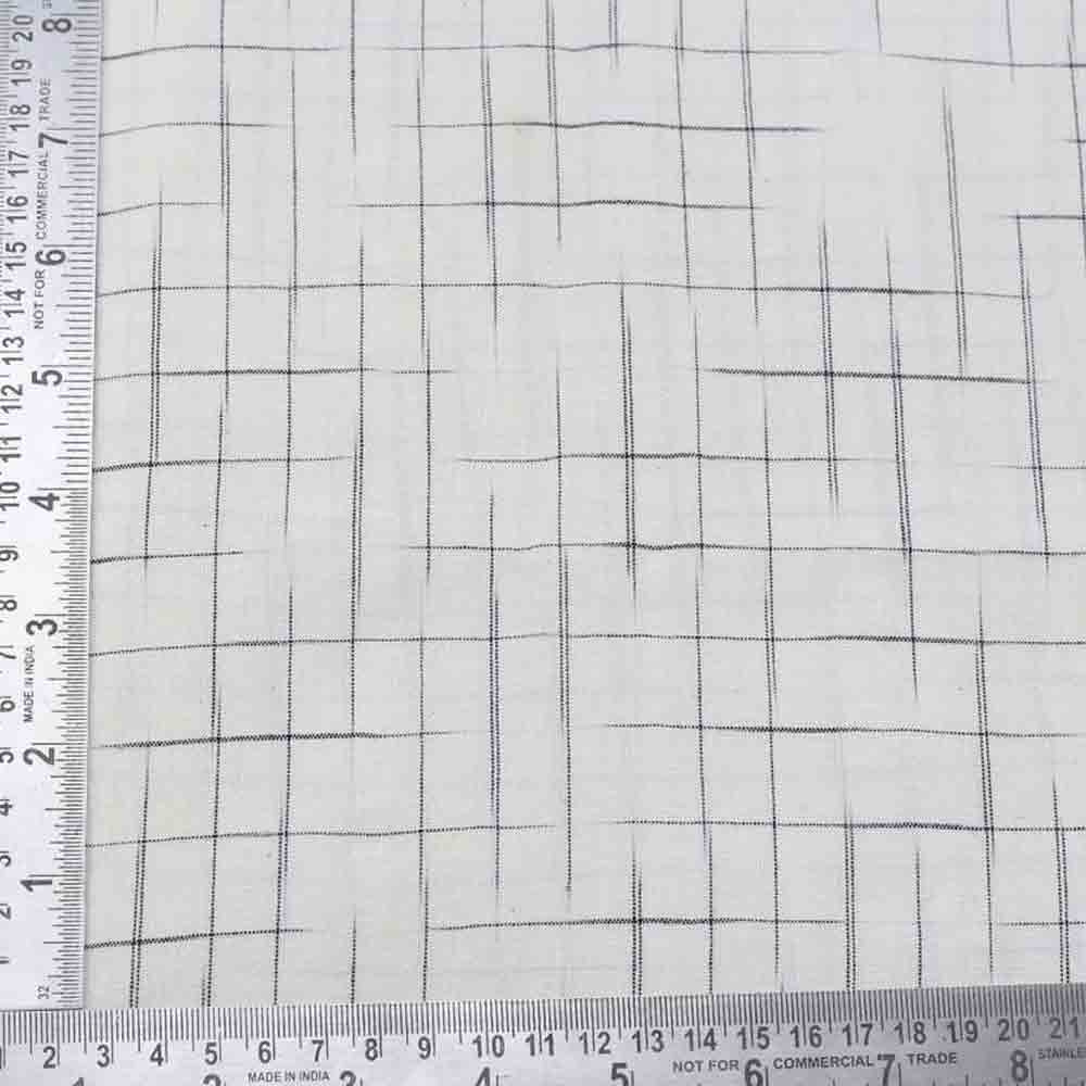 HANDSPUN COTTON KHADI 85 GSM FABRIC | DESIGN-STRIPES