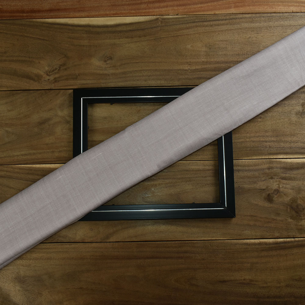 Chambray Lilac Khadi Cotton 72 GSM Handwoven Fabric