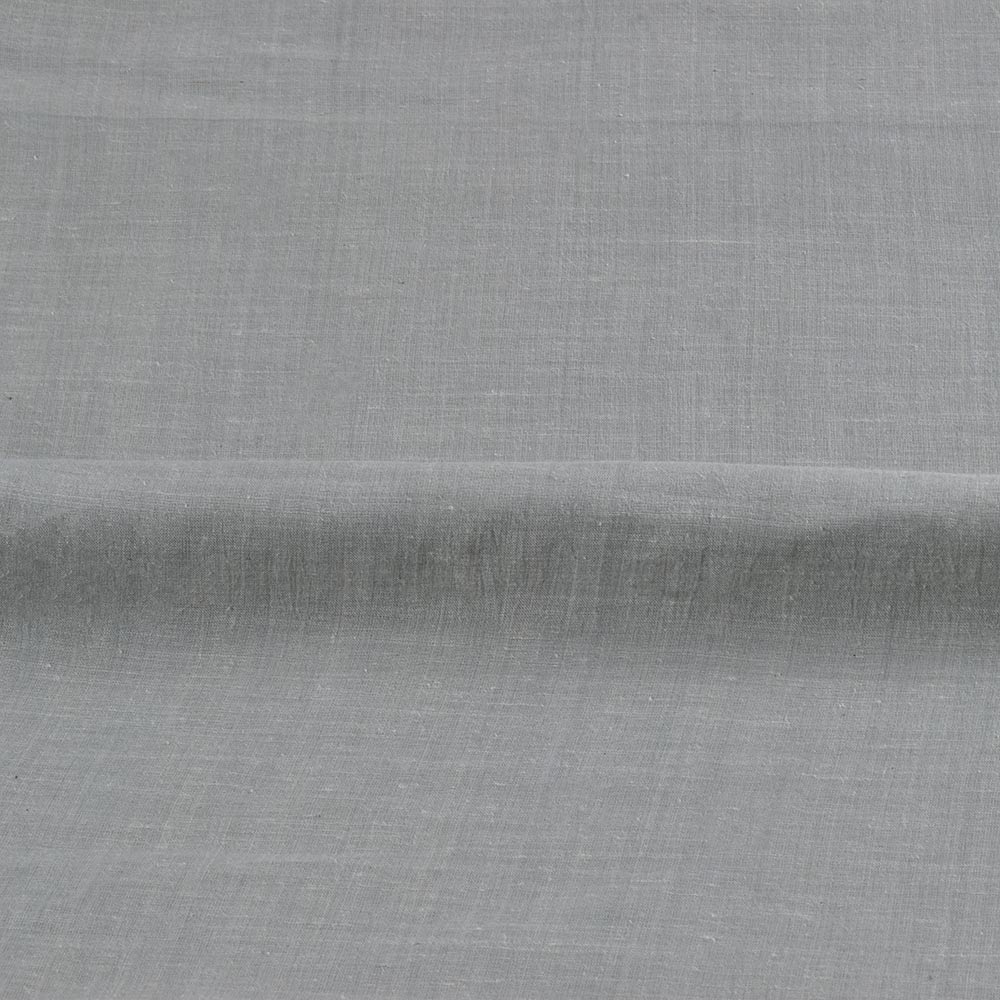 CHAMBRAY GREY KHADI COTTON 62 GSM HANDWOVEN FABRIC B4B