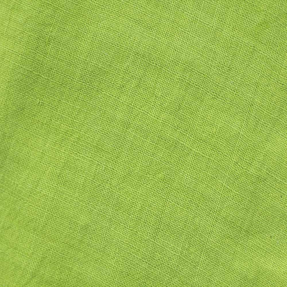 Solid Green Khadi 120 GSM Fabric - Handspun & Handwoven