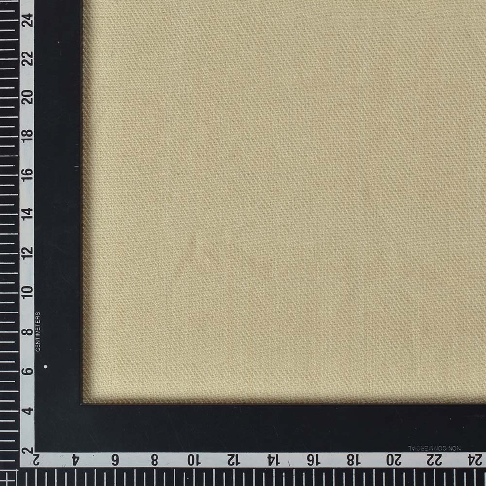 CREAM TWILL PURE WOOL 210 GSM HANDWOVEN FABRIC