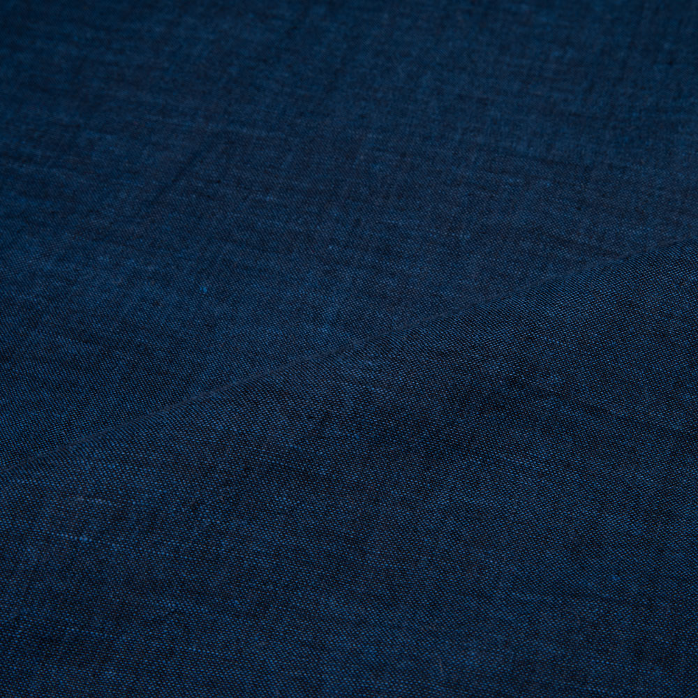 CROSS COLOUR BLUE PURE COTTON 95 GSM HANDWOVEN FABRIC