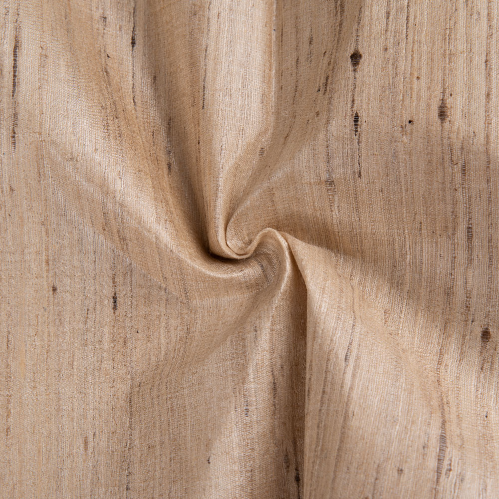 PLAIN NATURAL TUSSAR & KETYA SILK BLEND 80 GSM HANDWOVEN FABRIC 09