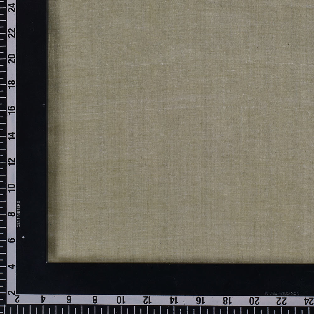 CHAMBRAY LIGHT GREEN KHADI COTTON 62 GSM HANDWOVEN FABRIC B14