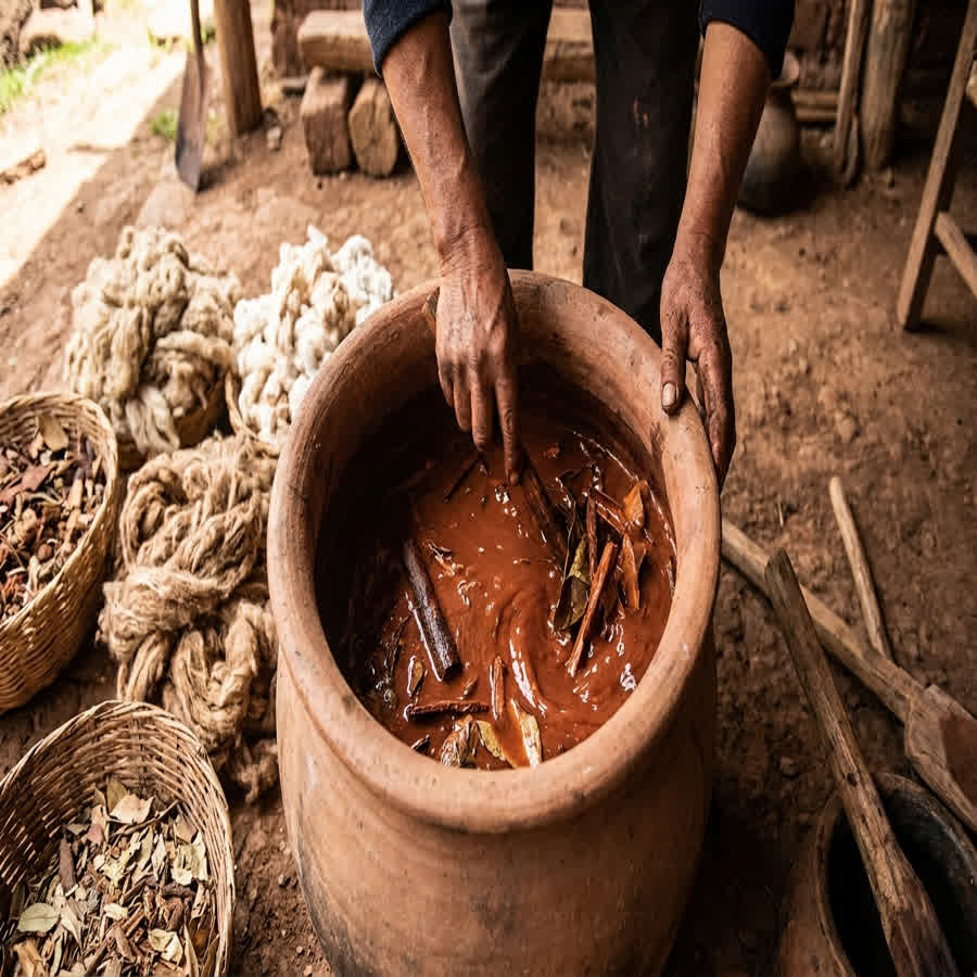 Water Footprints and Dyeing: Natural vs. Synthetic Impact — Anuprerna handloom