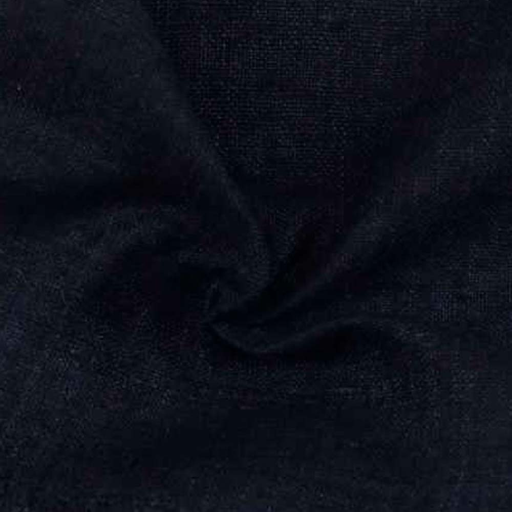 Plain Black Pure Matka 110 GSM Handwoven Fabric