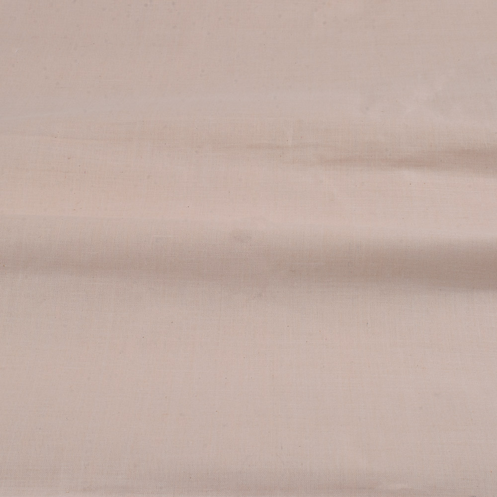CHAMBRAY CREAM KHADI COTTON 92 GSM HANDWOVEN FABRIC AS22