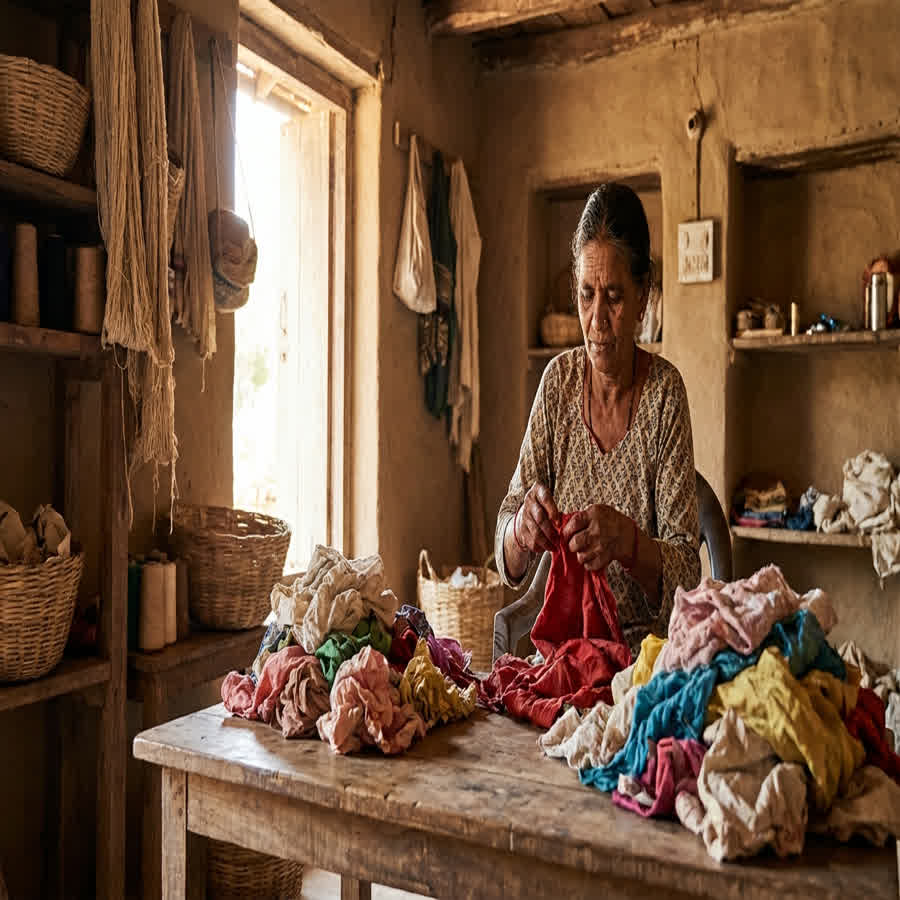 The Circular Studio: Improve Upcycled Fabric Products for Indie Brands — Anuprerna handloom