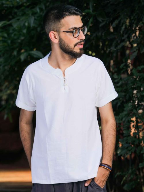 Mandarin Collar Shirt