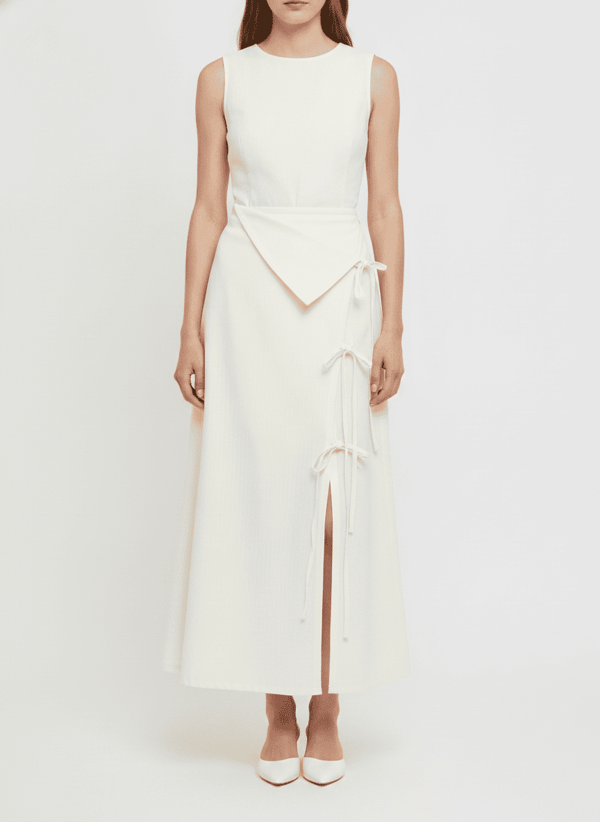 Wrap Skirt With Multiple Ties