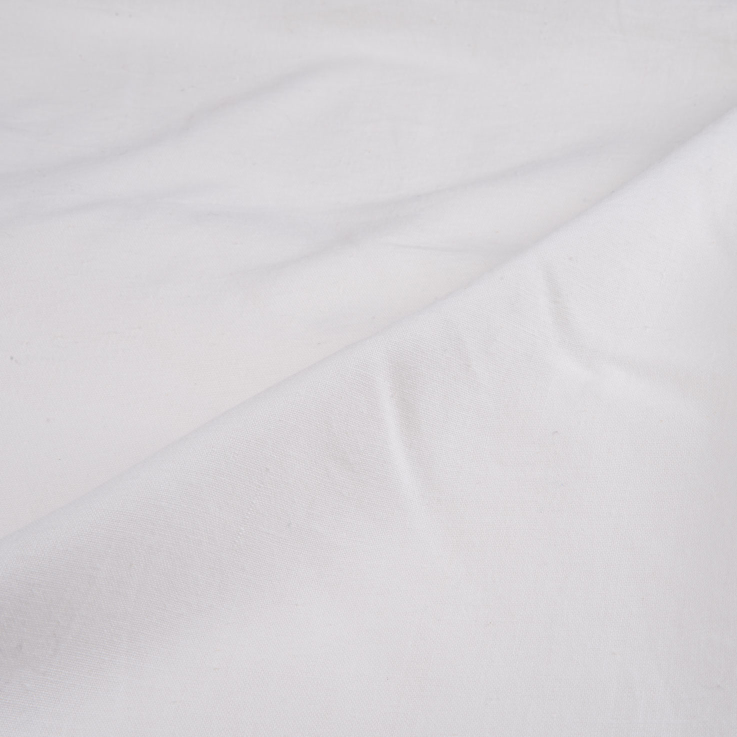 Plain White Natural Organic Khadi Cotton 128 GSM Mercerized Fabric