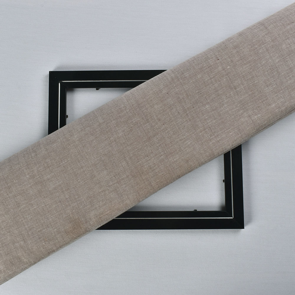 Chambray Brown Khadi Cotton 75 GSM Handwoven Fabric H55
