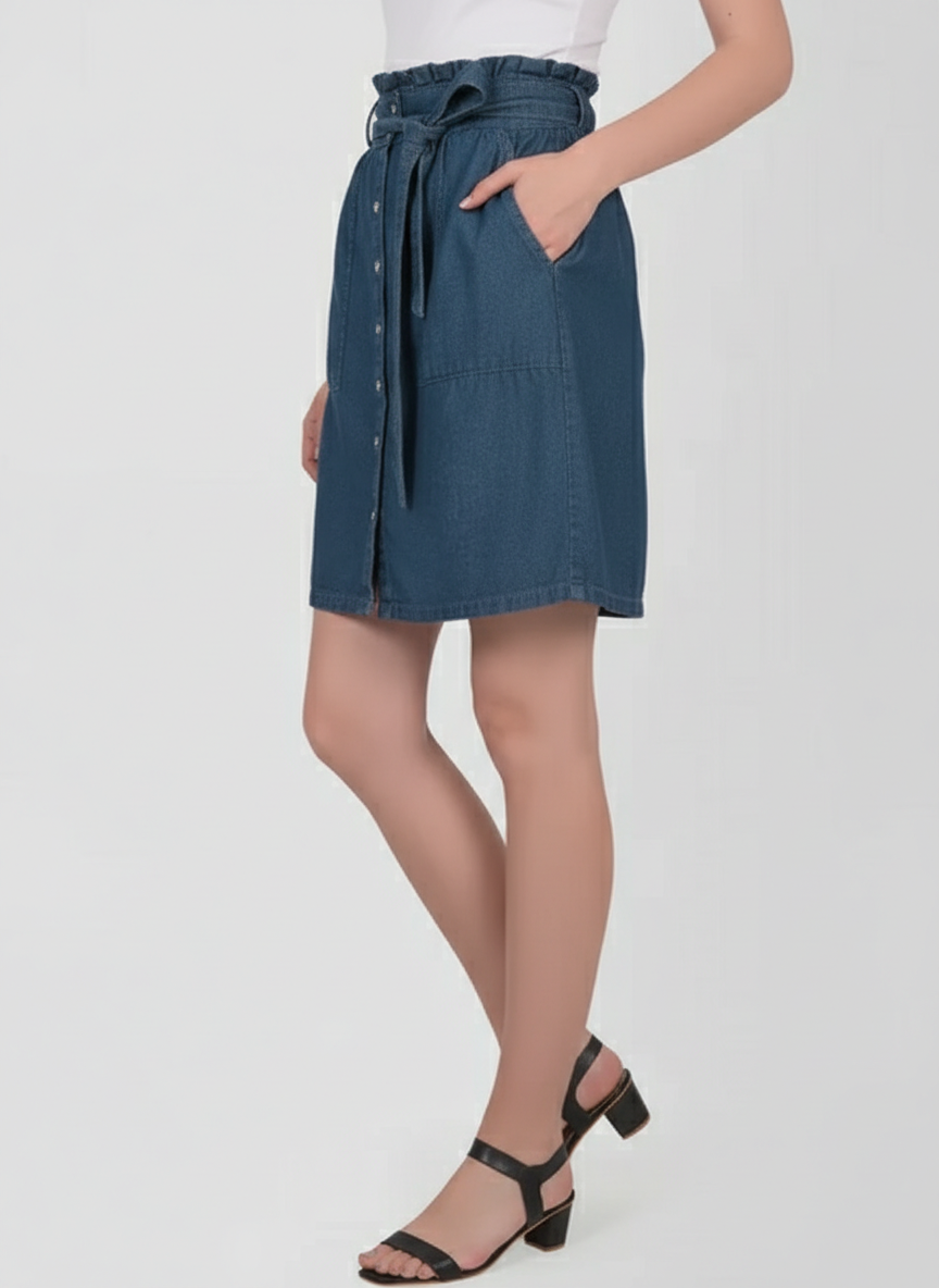 Tie Up A-LIne Skirt