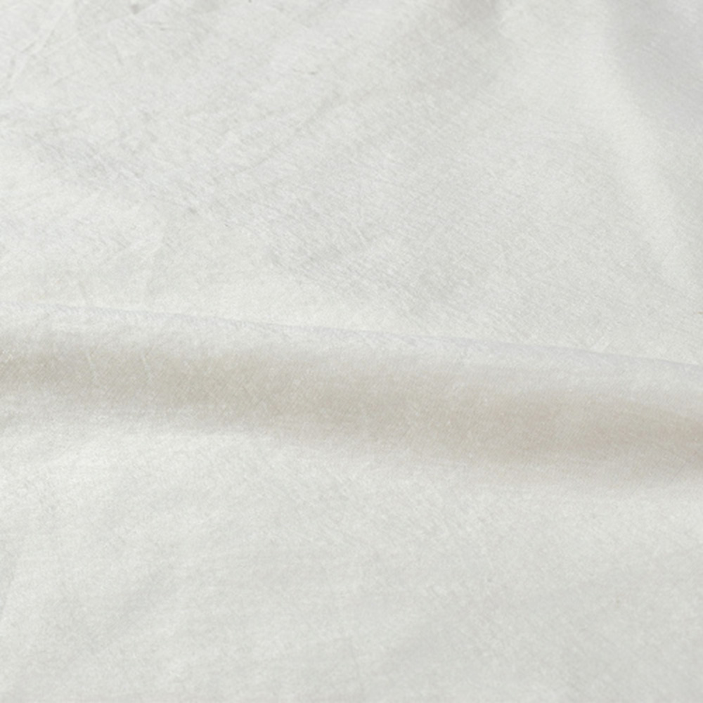 PLAIN NATURAL MULBERRY SILK & COTTON BLEND 65 GSM HANDWOVEN FABRIC