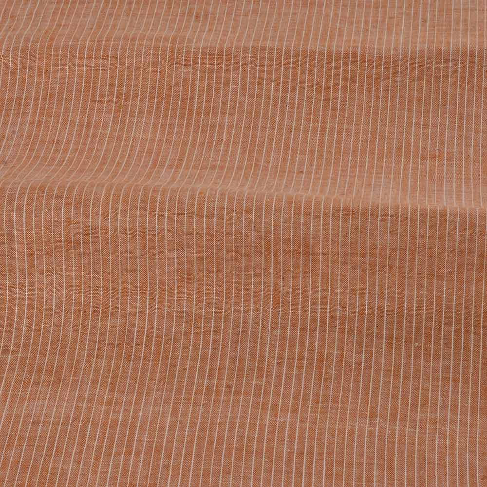STRIPE BEIGE PURE COTTON 75 GSM HANDWOVEN FABRIC