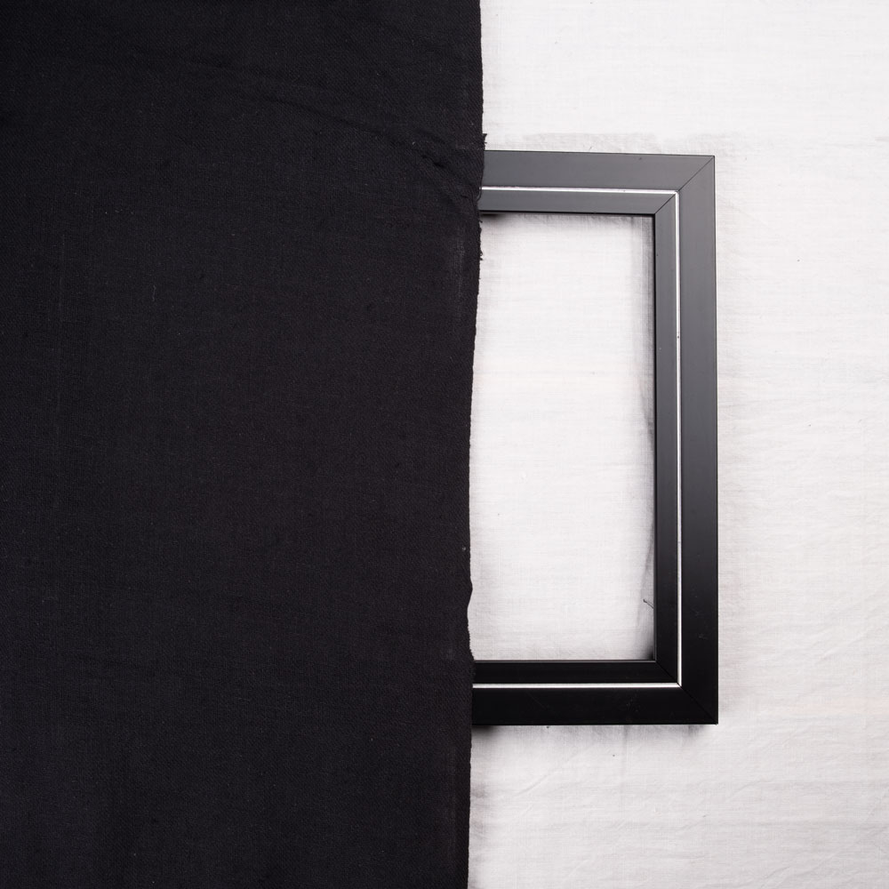 DENIM TWILL BLACK PURE COTTON 120 GSM HANDWOVEN FABRIC