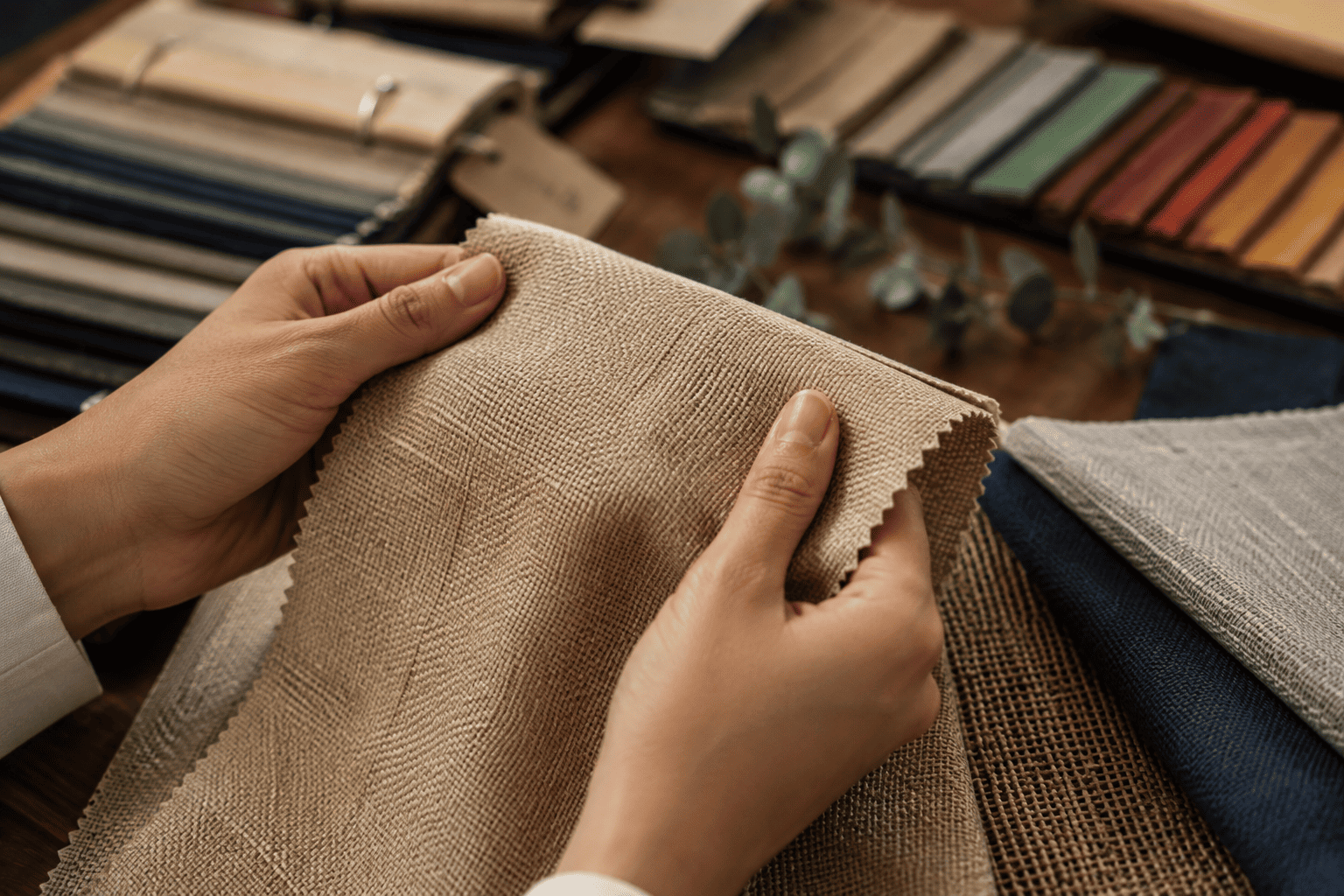 Checking fabric quality before wholesale order