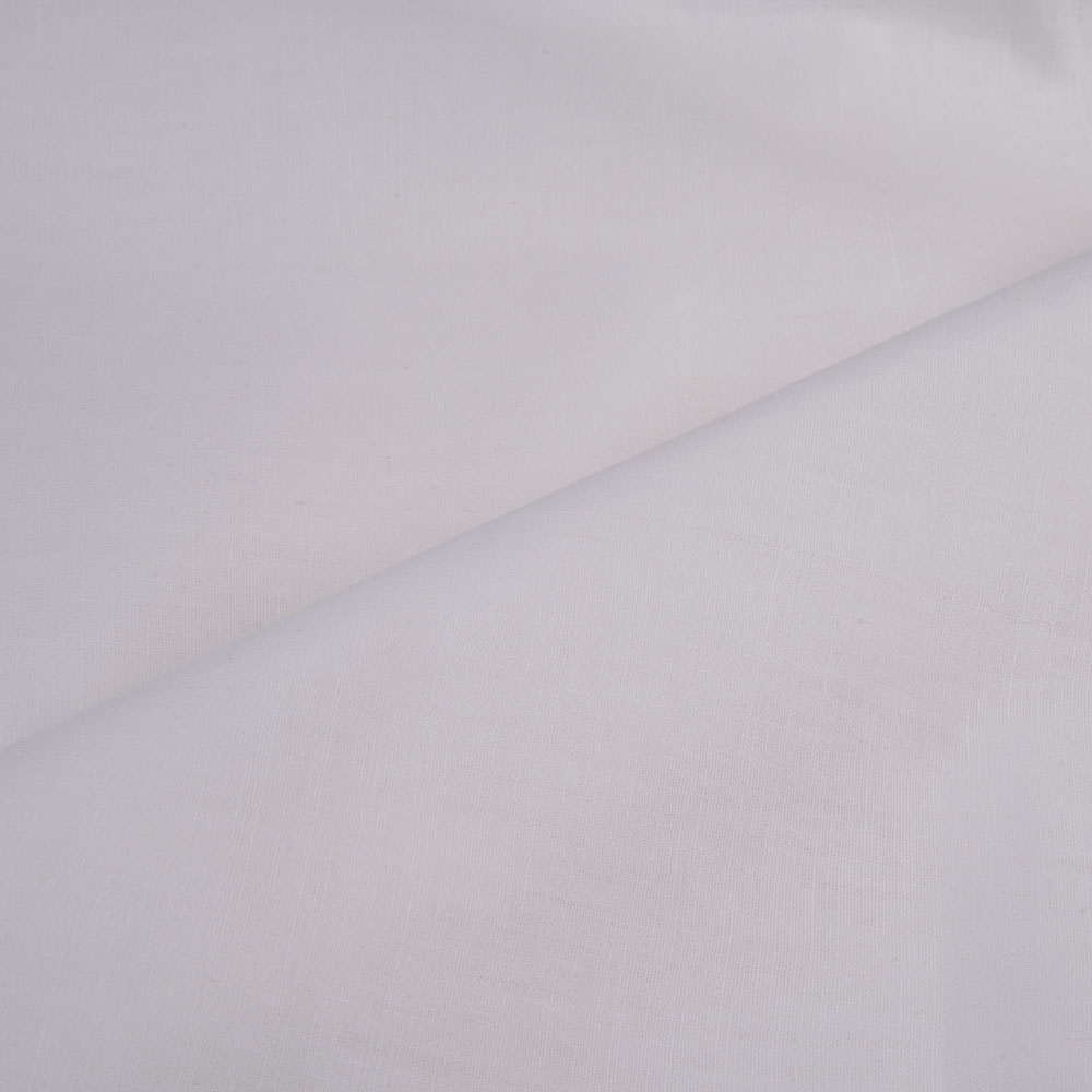 White Calico Khadi Cotton 138 GSM Fabric - Bleached, Dyeable & 36 Inch Width