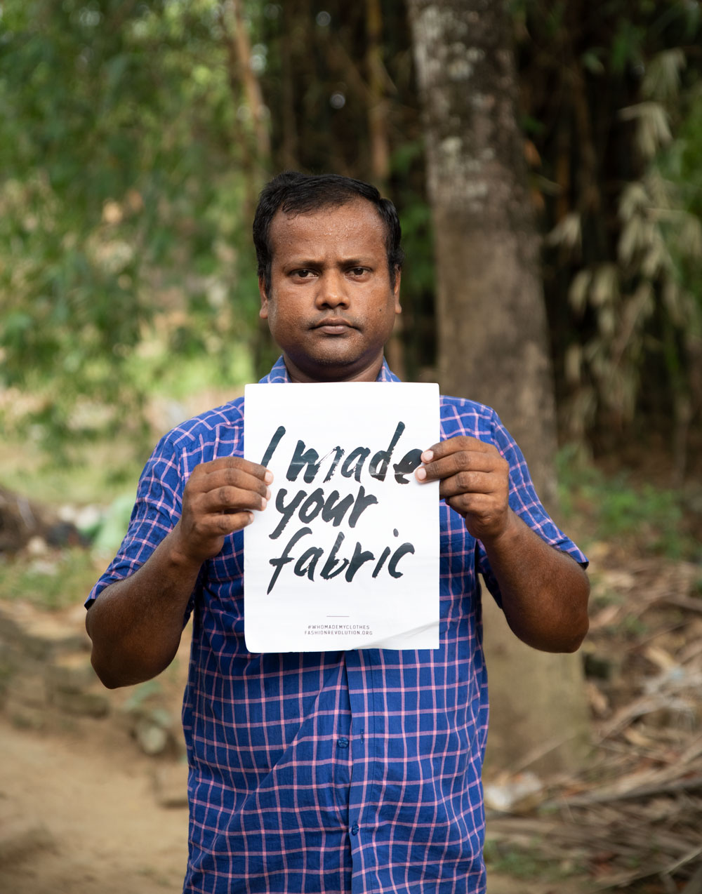 CHAMBRAY BLUE KHADI COTTON 62 GSM HANDWOVEN FABRIC