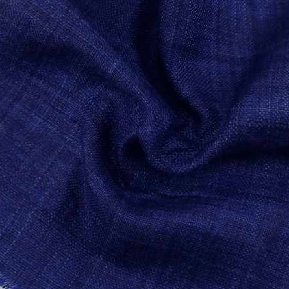 Plain Dark Blue Pure Matka 110 GSM Handwoven Fabric