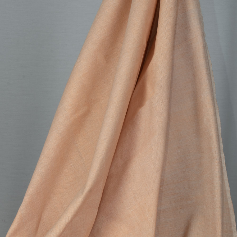 Chambray Khaki Khadi Cotton 125 GSM Handwoven Fabric 48