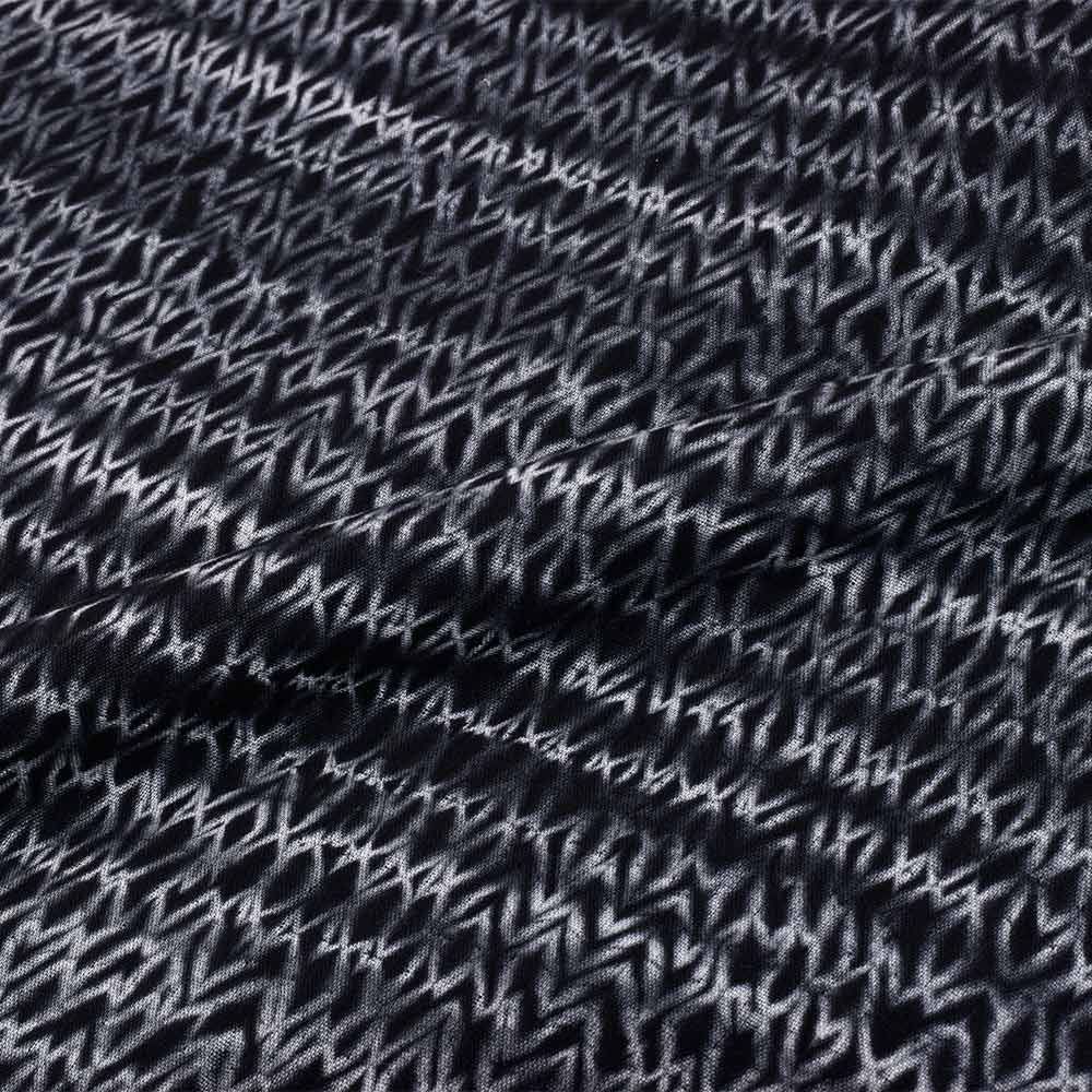 ABSTRACT BLACK & WHITE SHIBORI MERCERISED COTTON 70 GSM FABRIC
