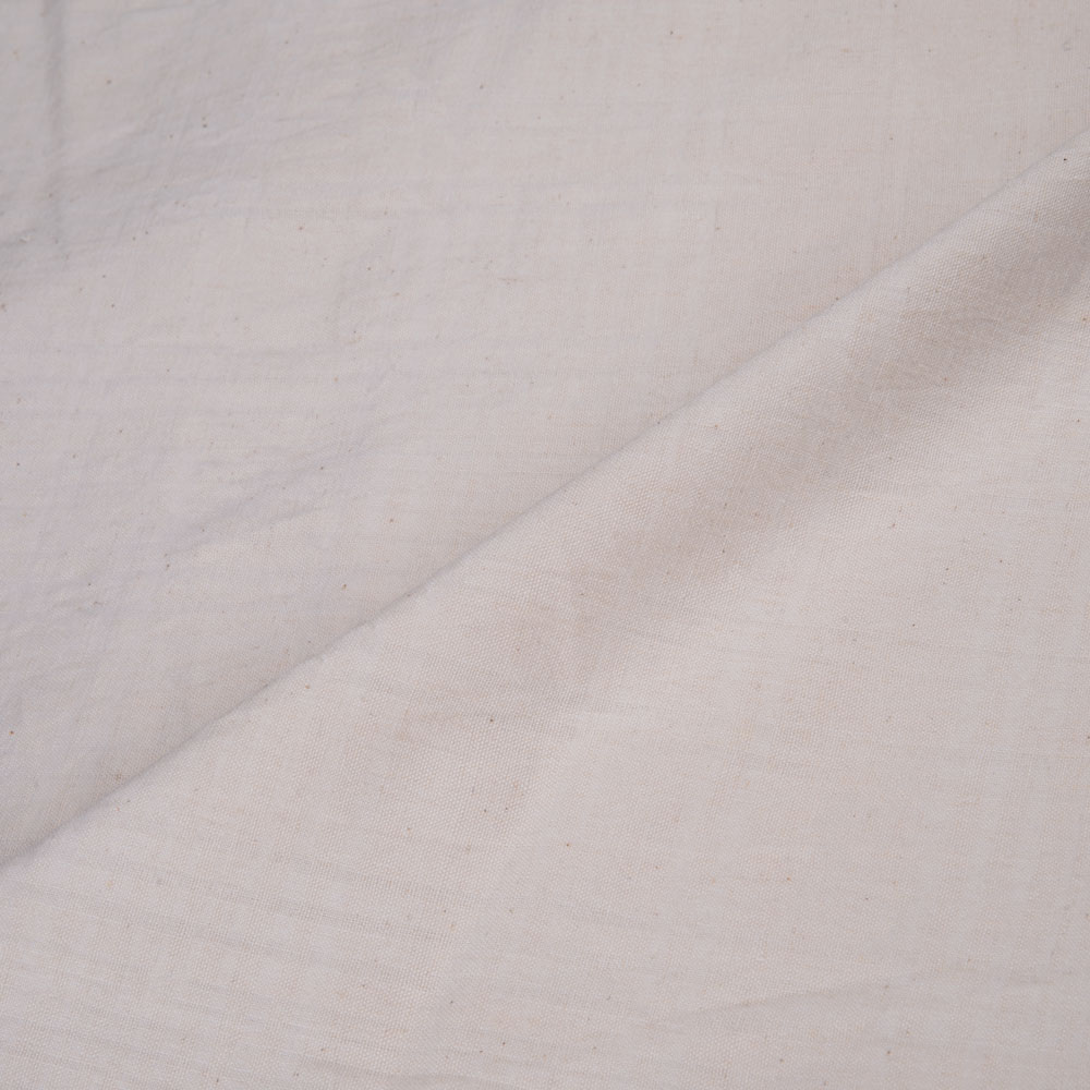 WHITE STRIPE COTTON 140 GSM FABRIC - BLEACHED WHITE & DYEABLE