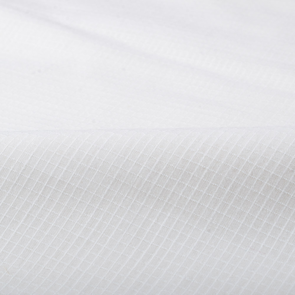 White Pure Cotton Muslin 73 GSM Handwoven Fabric - Bleached Dyeable