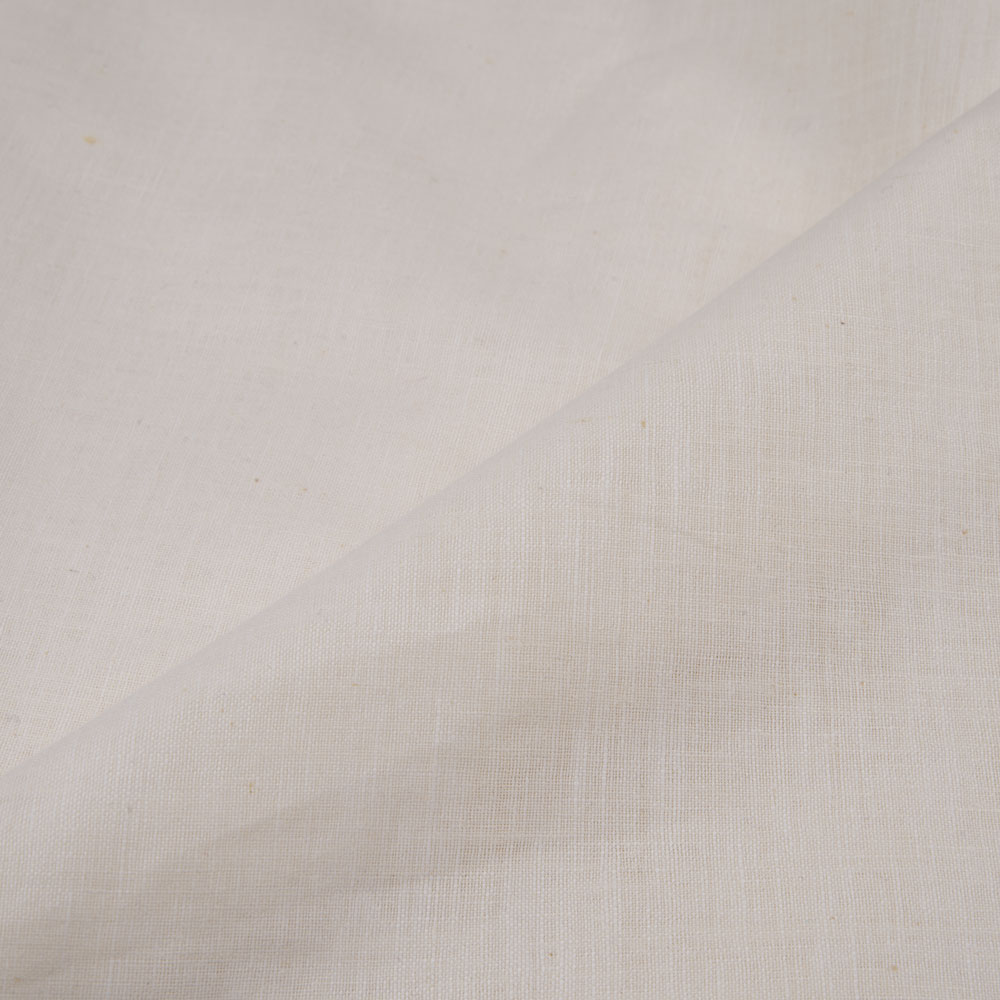 PLAIN NATURAL MATKA SILK & KHADI BLEND 130 GSM HANDWOVEN FABRIC