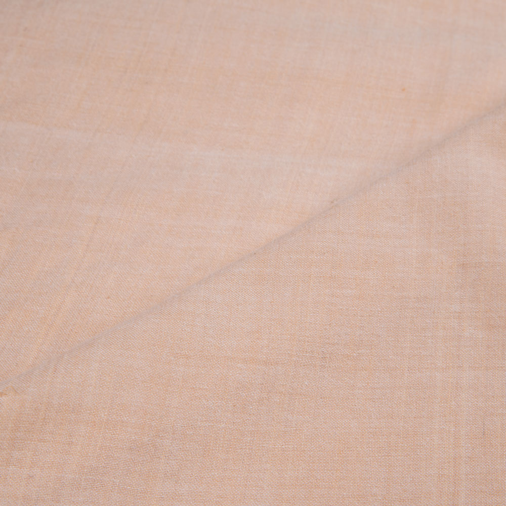 PLAIN BEIGE PURE COTTON 92 GSM HANDWOVEN FABRIC
